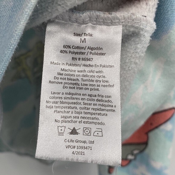 Nickelodeon Cropped Hoodie Sweatshirt Full Zip Medium SpongeBob Gary - Picture 4 of 8